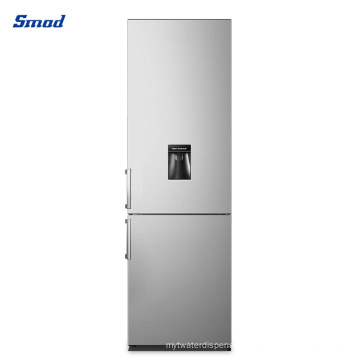 Smad OEM Mechanical Control Double Door Stainless Steel Bottom Freezer Refrigerator